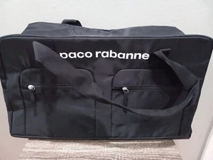 PACO RABANNE INVICTUS BLACK TRAVEL CARRY ON DUFFLE SPORT WEEKEND BAG NEW - Picture 1 of 8