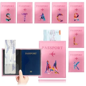 Funda de pasaporte de viaje impresa para llevar pasaporte tarjetero porta tarjetas de visita billetera en Reino Unido - Imagen 1 de 37