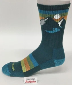 Darn Tough 1997 Bottle Men's Sunset Ridge Micro Crew Lightweight Sock  Mountains - Picture 1 of 6