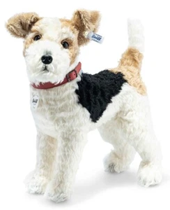 Steiff 'Foxy' Fox Terrier - mohair soft toy collectable puppy dog - 031717 - Picture 1 of 1