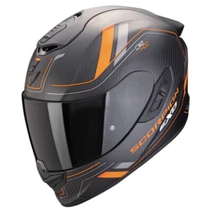 Full-Face Carbon Motorcycle Scorpion Exo 1400 Evo 2 Carbon Mirage Orange - Picture 1 of 1