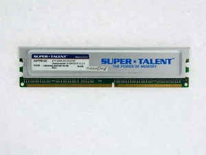 D27PB12C SUPER TALENT 512MB DDR 333MHZ PC2700 184P 32X8 CL2.5 16CH MEMORY TESTED - Picture 1 of 1