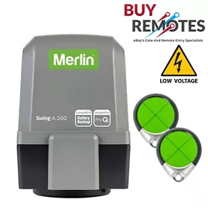 Merlin MGADK Low Voltage Swing A 200 Swinging Gate Motor Kit Suit 2.5m / 150Kg - Picture 1 of 12