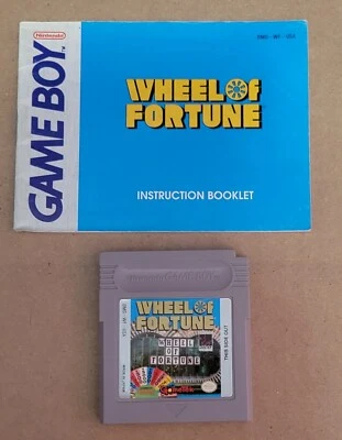 Wheel of Fortune (Nintendo GameBoy) Authentic Cartridge & Manual - Tested - Image 1 of 2
