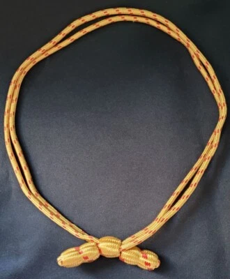 Oro y Rojo Caballería Militar Soldado Campaña Cuerda Banda Bellota Sombrero Cordón Foto 1 de 2