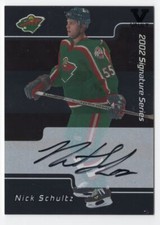 2001-02 Be a Player Signature Series Autographs Nick Schultz Auto Minnesota Wild
