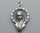 Saint Virgin Mary & Jesus Christ. Sacred Heart. Antique Religious Pendant. Medal