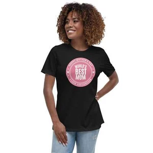 World's Best Mom Graphic Relaxed T-Shirt - Picture 1 of 60
