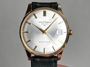 Vintage Seiko Champion Calendar 860 17 Jewels Hand-Winding Wrist Watch 1960s - Picture 1 of 12