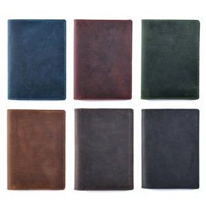 Vintage Men Leather Wallet Cards Protector Light Weight Portable Card Wallet - Picture 1 of 14