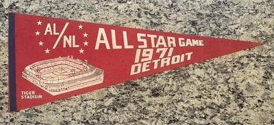 MLB All Star Game 1971 banderín Tiger Stadium béisbol Reggie Jackson HR de colección Foto 1 de 4