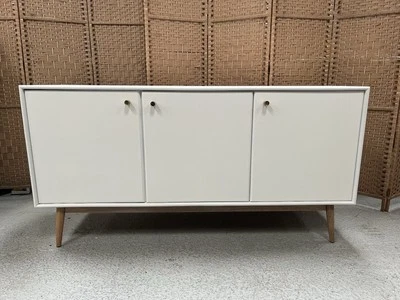 Swoon Thurlstone 3 Door Sideboard,White & Brass RRP549 - Image 1 of 4