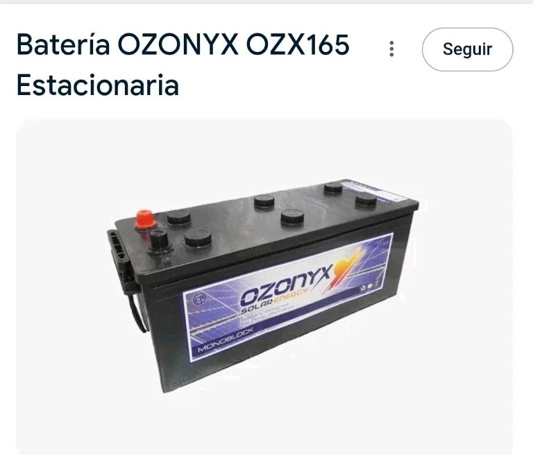 Bateria OZONIX OZX165. - Imagen 1 de 1
