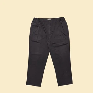 Pantalones de hombre Bugle Boys vintage años 80, talla 40/30 pantalones de algodón negro desteñido para hombre - Imagen 1 de 8