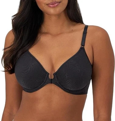 BALI Black Comfort Revolution Front-Close Bra, US 38B, UK 38B, NWOT - Image 1 of 4