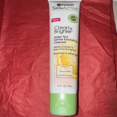 Garnier Skin Active Clearly Brighter мягкое отшелушивающее средство из арганового ореха 4,7 унции - Изображение 1 из 2