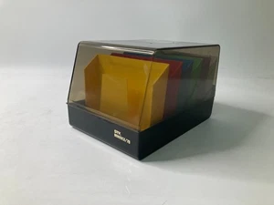 Vintage SRW Minidex 78 Diskettenhalter mit abnehmbaren bunten Tabletts & Aufklebern - Bild 1 von 14