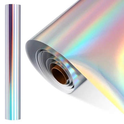 1 Roll Permanent Vinyl Transfer Vinyl Adhesive Vinyl Holographic Vinyl Transfer - image 1 of 2