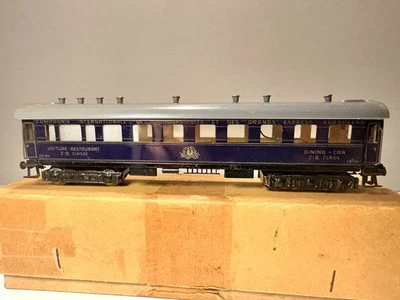 Trix Express 20/166  blauer Wagon-Lit CIWL Speisewagen von ca. 1938 Vorkrieg - Bild 1 von 4