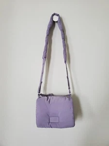 DAGNE DOVER Kitty Dusk Violet Crossbody Bag Puffy Multi Strap Convertible Purse - Picture 1 of 10