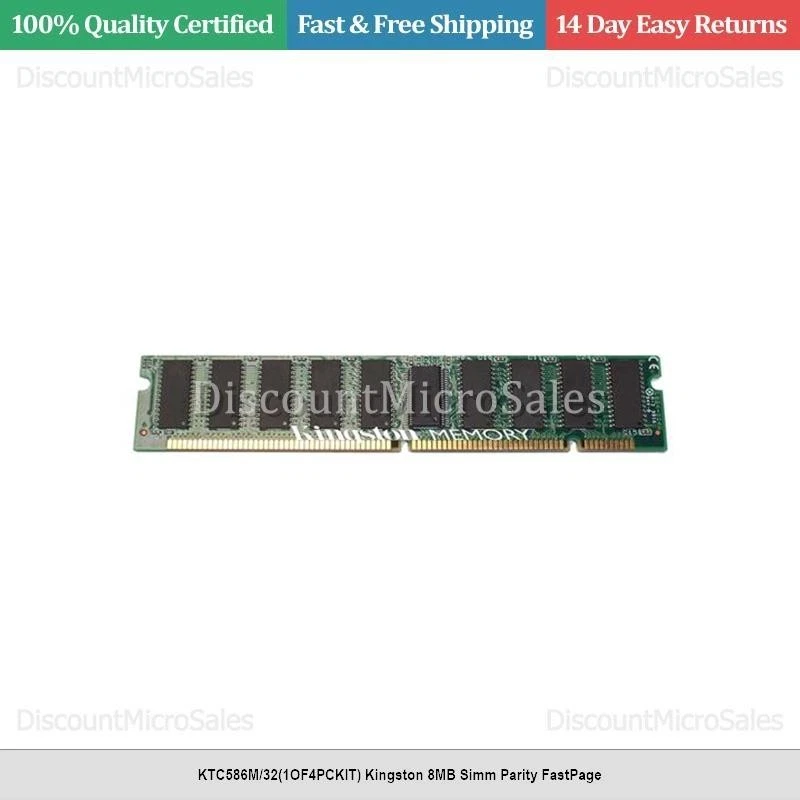 KTC586M/32(1OF4PCKIT) Kingston 8MB Simm Parity FastPage - Image 1 of 1