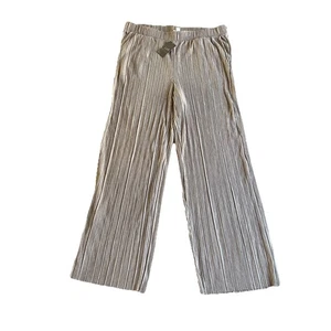 J.Jill Women’s Pure Jill Pleated Wide-Leg Pants Large Mocha Heather Pull-On - Picture 1 of 8