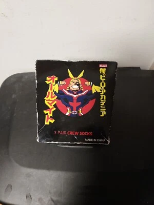 MY HERO ACADEMIA 3PAIR CREW SOCKS "GO BEYOND PLUS ULTRA" SIZE 10-13 - Image 1 of 4