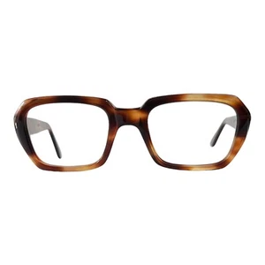 Vintage MB Optical 134 Bennington Heavy Honey Amber 56-22 Hong Kong 1950s-1960s - Picture 1 of 17