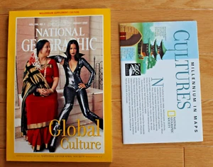 National Geographic agosto 1999 cultura global; escritura de 3 ciudades; arte en peligro de extinción - Imagen 1 de 16