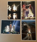 Vintage Fl Kennedy Space Center Nasa Space Shuttle Challenger Four Postcard Lot