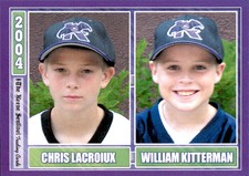 2004 Keene Swamp Bats Team Issue #28 Bat Boys Chris LaCroiux & William Kitterman