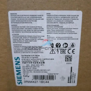 ONE NEW SIEMENS Soft Starter 3RW4427-1BC44 - Picture 1 of 1