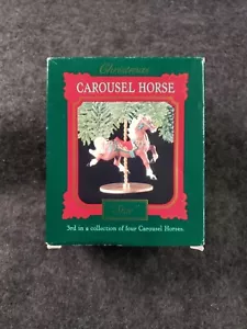 1989 Hallmark Keepsake Ornament ~ STAR - Carousel Horse 3nd In Collection. (SB4) - Picture 1 of 24