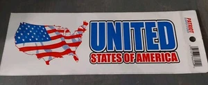 Patriot Bumper Sticker United States of America Flag USA 4x11 - Imagen 1 de 1