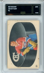 1962 Parkhurst Jean-Guy Talbot #51 Vintage Hockey Card GMA Authenticated