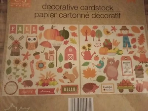Crafters quadratischer dekorativer Karton Herbst 12" x 12" 2 Stück - Bild 1 von 5