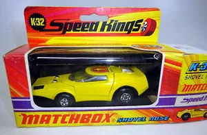 Matchbox Superking K-32A Shovel Nose gelb roter "4" Aufkleber top in Box - Picture 1 of 5