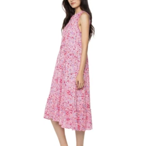 Black Tape Petite Printed Drawstring-Waist Maxi Dress| Size Small  - Picture 1 of 4