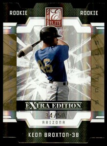 2009 Donruss Elite Extra Edition Status Gold #114 Keon Broxton /50 - NM-MT