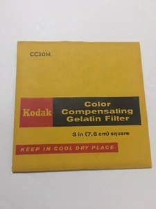CC20M .75mm Square Kodak Wratten 3" gelatin filter - Picture 1 of 2