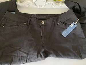 Delia’s Morgan Black Jeans NWT Sz 19/20 - Picture 1 of 6