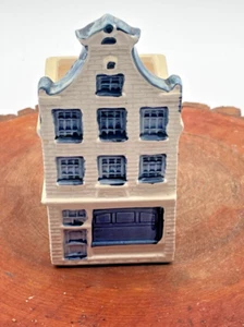 Vintage Dutch Handpainted Amsterdam Canal House Delft Blue Planter--3127.24 - Picture 1 of 7