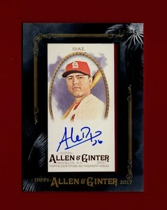 2017 Topps Allen & Ginter Mini Black Framed Auto #MA-ADI Aledmys Diaz 03/25 - Picture 1 of 2