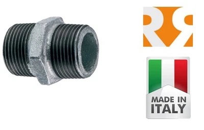 RACCORDITALIA NIPLES NIPPLO DA 2" GHISA ZINCATO RACCORDERIA ZINCATA RACCORDI IDRAULICI ZINCATI
