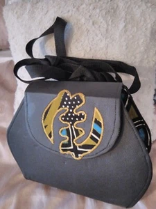 Ankara Kente Design Handmade Handtasche mit Kunstleder - Bild 1 von 3