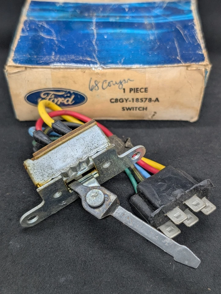 NOS 1968 1969 MERCURY COMET MONTEGO CYCLONE A/C HEATER FAN BLOWER SWITCH - Image 1 of 4