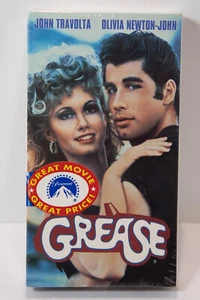 Grease VHS 1990 John Travolta, Olivia Newton John, Musical - New Factory Sealed - Picture 1 of 2