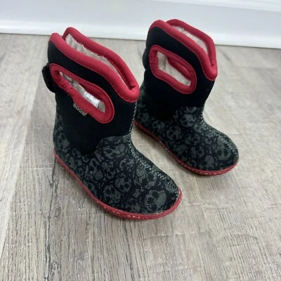 Bogs Classic Skulls Waterproof Insulated Winter Rain Boots  Boys Toddler Size 5 - Image 1 of 4