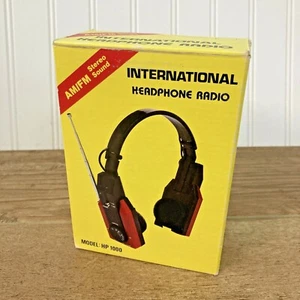 VINTAGE COCA COLA FOODS INTERNATIONAL HP-1000 AM/FM Cuffie radio stereo *NUOVE* - Foto 1 di 12