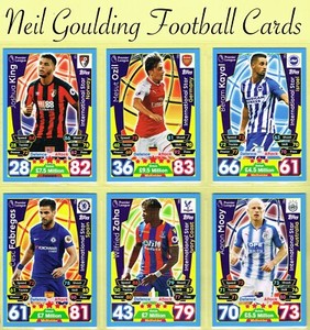 Topps MATCH ATTAX 2017-18 ☆ PREMIER LEAGUE - INTERNATIONAL STARS ☆ #IT1 to #IT16